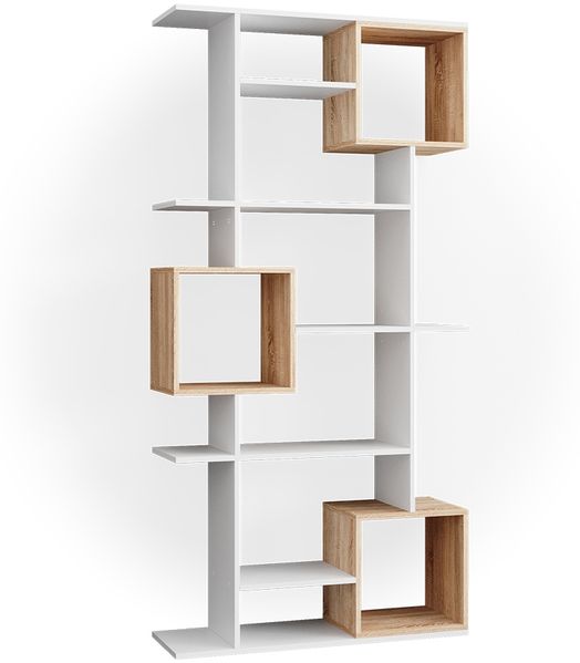 Raumteiler Cube Weiß/Sonoma 92 x 187.7 cm Vicco
