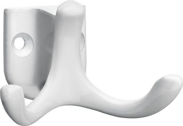 Hettich Mantelhaken 4,3 x 7,2 x 4,9 cm Zinkdruckguss weiß - 1 Stück