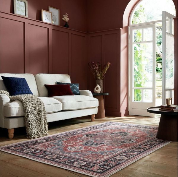 FLAIR RUGS Teppich Windsor, rechteckig, Höhe: 4 mm, Waschbarer Teppich