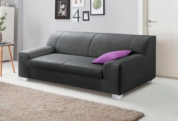 DOMO collection 3-Sitzer Amando zeitlos und modern, komfortabel, in vielen Bezugsvarianten, auch in Leder