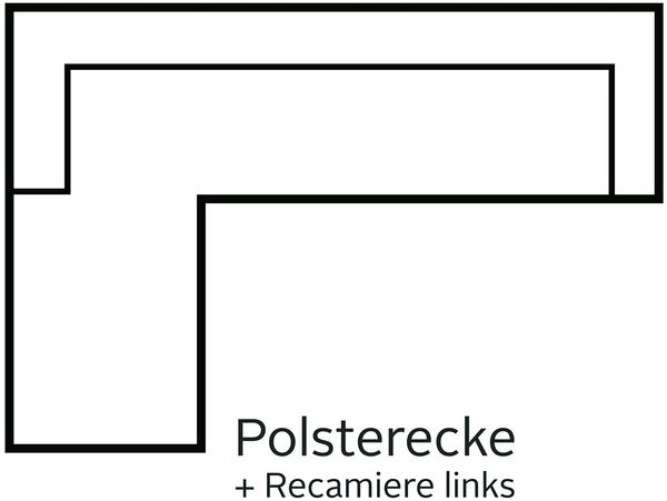 Home affaire Ecksofa Ventura L-Form, wahlweise mit Bettfunktion und Bettfunktion/Bettkasten