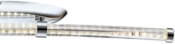 LED Wandleuchte, Chrom, klar, L 81,4 cm Bild 2