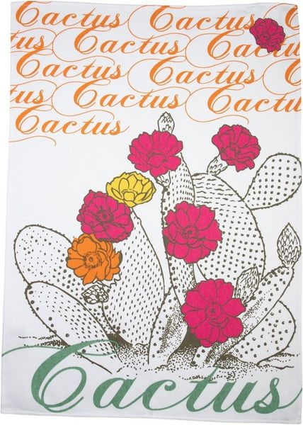 stuco Geschirrtuch Kaktus, (Set, 3-tlg), bedruckt