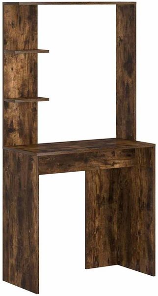 vidaXL Schreibtisch mit Regal Geräucherte Eiche 78,5 x 37 x 154,5 cm 869342 Bild 2