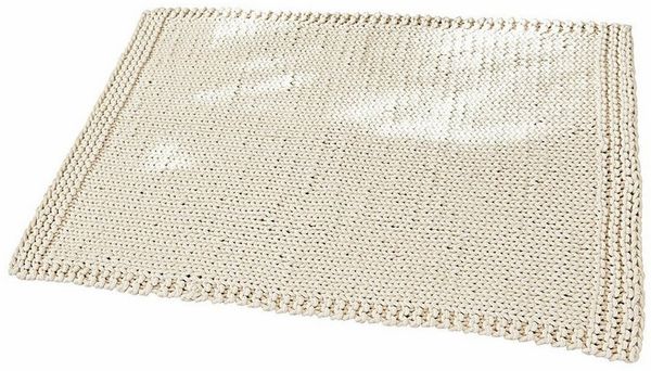 Mirabeau Badematte Badematte Carsen creme, Höhe 60.0 mm, 100% Baumwolle