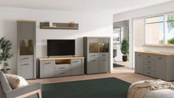 Home affaire Vitrine Valencia Türen und Einlegeböden mit 4mm-Sicherheitsglas Bild 6