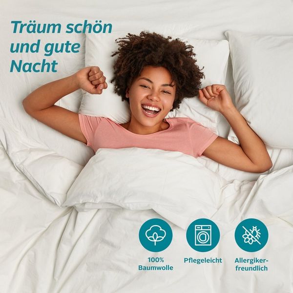 OTTO home Kissenbezüge Luisa, (2 Stück), aus 100% Baumwolle, mit Reißverschluss, atmungsaktiv, uni