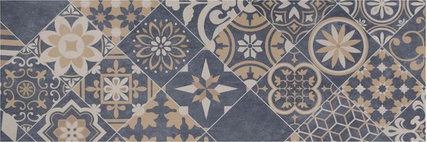 Primaflor-Ideen in Textil Vinyl-Läufer Küchenläufer VERSAILLE, rechteckig, Höhe: 2,5 mm, Läufer aus Vinyl, abwischbar, Motiv Fliesenoptik Ornamente, Küche