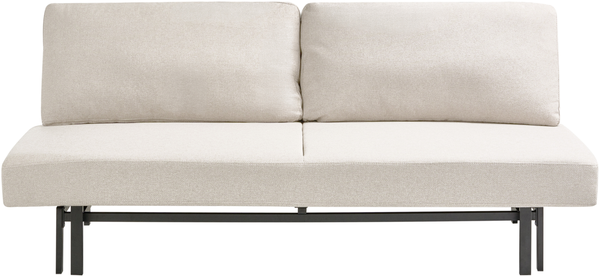 Schlafsofa 3-Sitzer ROYKKA Stoff Cremeweiß