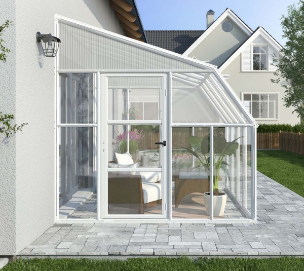 Rion Kunststoff Anlehngewächshaus Sun Room 44 |