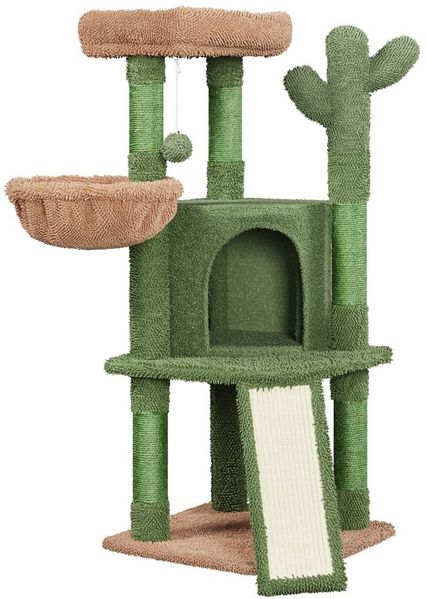 Yaheetech Kratzbaum 106,5 cm (H), Stabiler Katzenbaum Kletterbaum Katzenmöbel für kleine/mittlere Katzen
