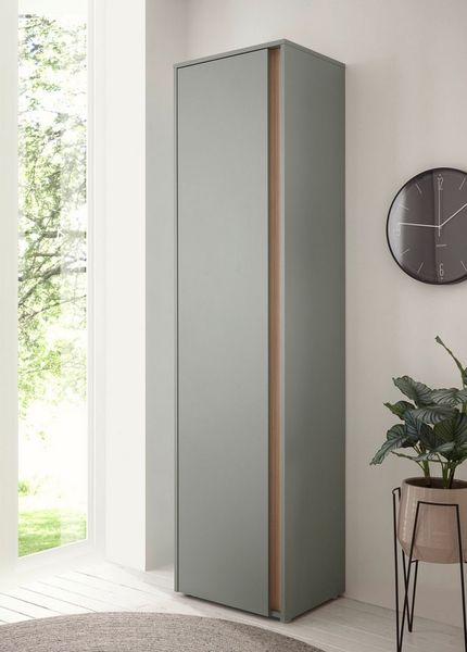 Home affaire Garderobenschrank GiRON/CiTY, moderner Schrank, Schuhschrank mit Stauraum 9 Einlegeböden, 10 Fächer, Tür beidseitig montierbar, 50 cm breit