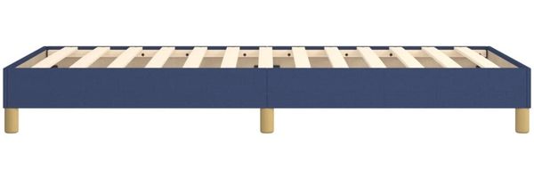 vidaXL Polsterbett, Stoff, 25,0 cm, Blau, 100x200 cm, Natur Bild 6