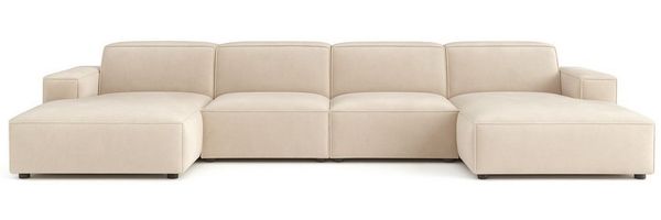 Kaiser Möbel Ecksofa Cursal U-Form – großes modulares Sofa aus hochwertigem, modulares System, U-Form, tiefe Sitzfläche