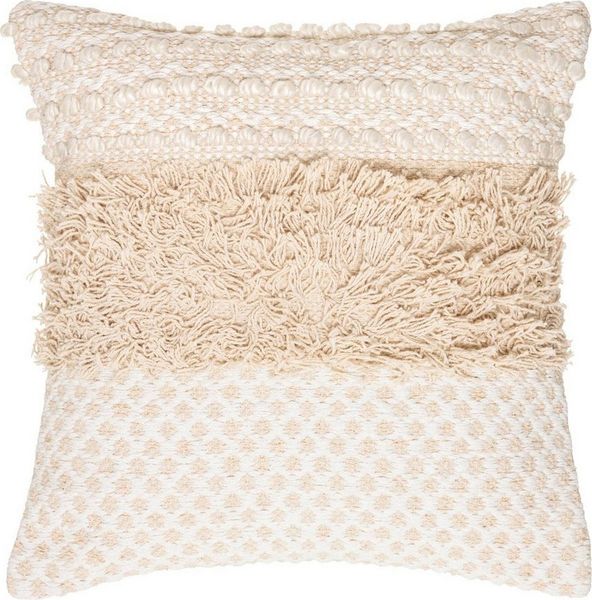 Atmosphera Créateur d'intérieur Dekokissen Dekokissen Cot Sand, Baumwolle, Boho, 40 x 40 cm