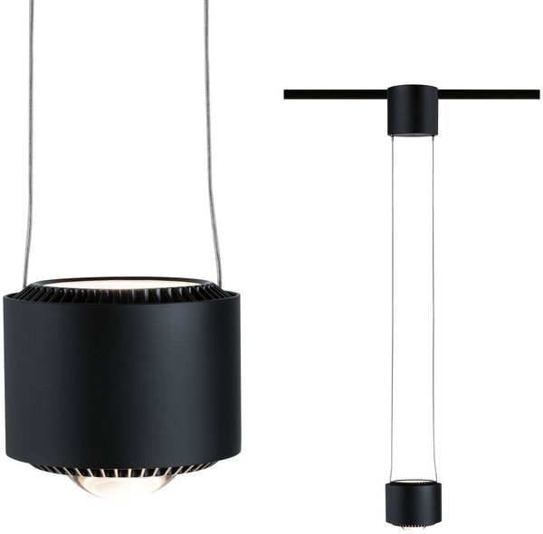 Paulmann 94972 URail LED Pendel Aldan 1-flammig 1x8,5W Schwarz matt dimmbar