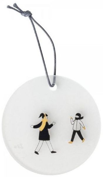 Räder Schneetag Glashänger Schneeballschlacht D. 7cm