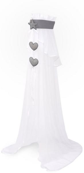 Amilian Betthimmel (Himmel für Babybett, Stubenwagen, Babywiege), Chiffon- oder Vollstoffhimmel