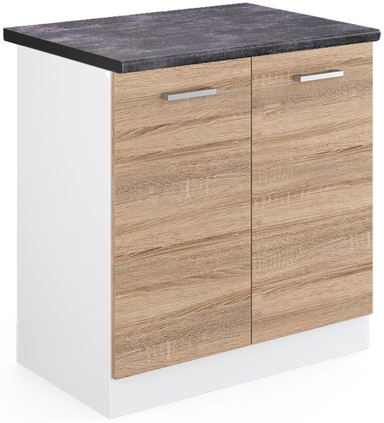Spülenunterschrank R-Line Sonoma 80 cm , AP Anthrazit Vicco