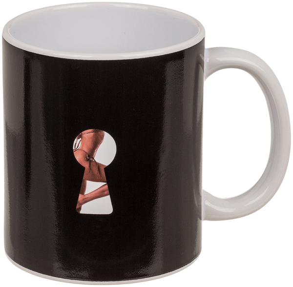 Tasse Stripper Girl Motiv 350ml aus Steingut Farbwechseltasse