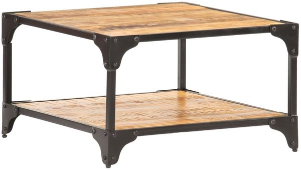 vidaXL Couchtisch 60x60x35 cm Massivholz Mango 321794