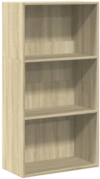vidaXL Bücherregal Sonoma-Eiche 60x30x114 cm Holzwerkstoff 857901