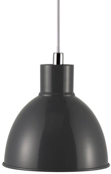 Nordlux Pop Pendelleuchte E27, 21,5cm rund, anthrazit