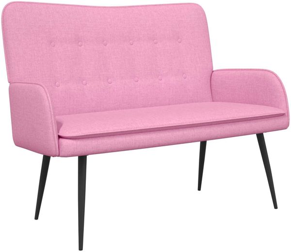 vidaXL 2-Sitzer Sofa Rosa 115 x 61 x 87 cm Stoff 42028912 Bild 2