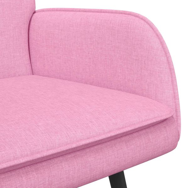vidaXL 2-Sitzer Sofa Rosa 115 x 61 x 87 cm Stoff 42028912 Bild 7