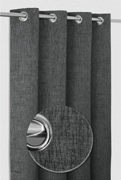Beautex Vorhang Ösenvorhang, Gardine mit Ösen 140x245 cm, Ösenschal blickdicht, Ösen (1 St), blickdicht