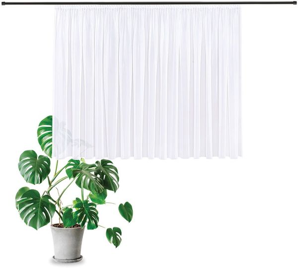 Gerster Gardine Laura (1 St), Smokband, transparent, Voile, Elegante Voile Grundware