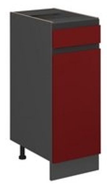 Küchenunterschrank R-Line Rot 30 cm J-Shape, ohne Arbeitsplatte Vicco Bild 6
