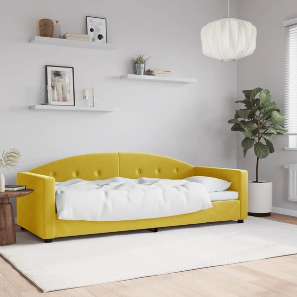 vidaXL Tagesbett Gelb 80x200 cm Samt 354134