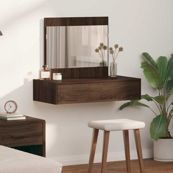 vidaXL Schminktisch mit Schubladen Braun 83 x 40 x 70 cm Holzwerkstoff 865205