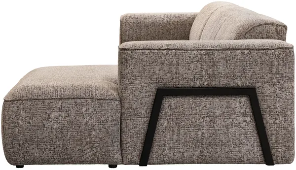 Vente-unique - TEJAMI Sofa Stoff Schokoladenbraun - B 160 cm x H 78 cm x L 322 cm Bild 5