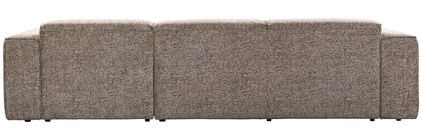 Vente-unique - TEJAMI Sofa Stoff Schokoladenbraun - B 160 cm x H 78 cm x L 322 cm Bild 3