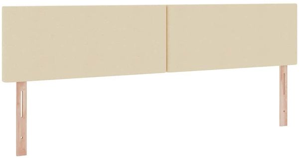 vidaXL Bett mit Stauraum und LED mit Matratze Creme 200 x 200 cm Stoff 3371107 Bild 10