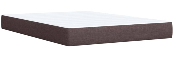 vidaXL Boxspringbett mit Matratze Dunkelbraun 140x200 cm Stoff 3293620 Bild 10
