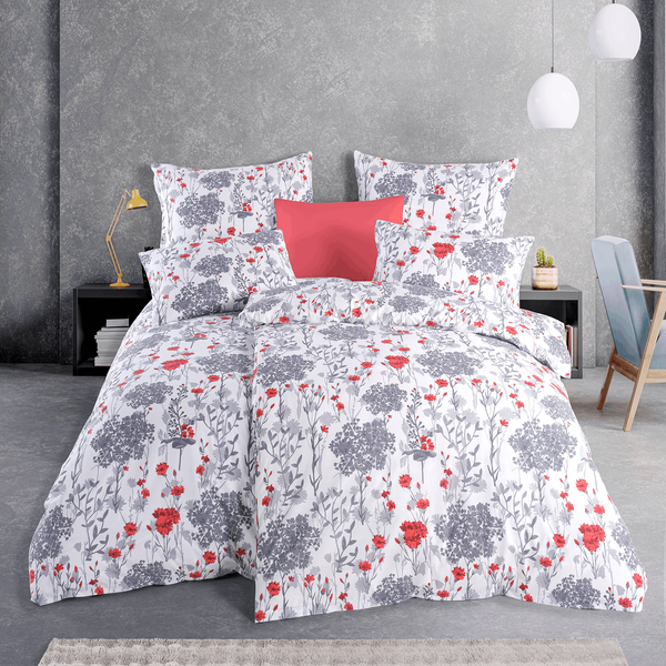 Bettwäsche Set Poppy 100% Baumwolle, 135x200 / 80x80 cm, 2-teilig