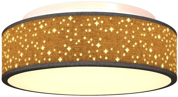 vidaXL Deckenlampe mit Strahlern Schwarz 38 x 38 x 13,5 cm Stoff 42001214 Bild 10