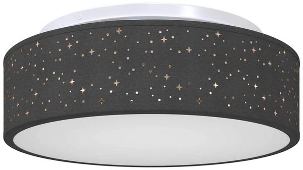 vidaXL Deckenlampe mit Strahlern Schwarz 38 x 38 x 13,5 cm Stoff 42001214 Bild 2