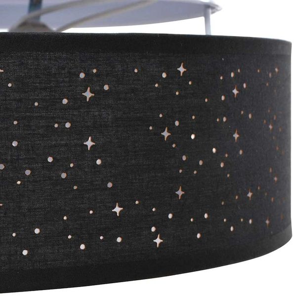 vidaXL Deckenlampe mit Strahlern Schwarz 38 x 38 x 13,5 cm Stoff 42001214 Bild 8