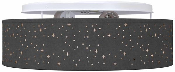 vidaXL Deckenlampe mit Strahlern Schwarz 38 x 38 x 13,5 cm Stoff 42001214 Bild 5