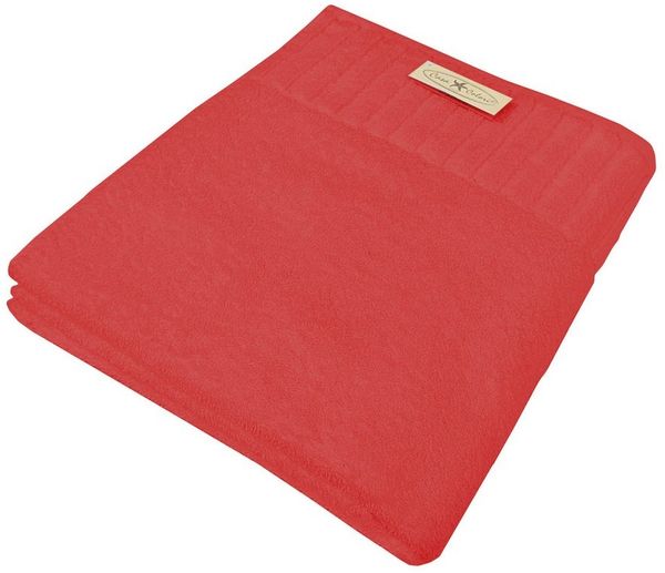 Handtuch uni rot 50 x 100 cm