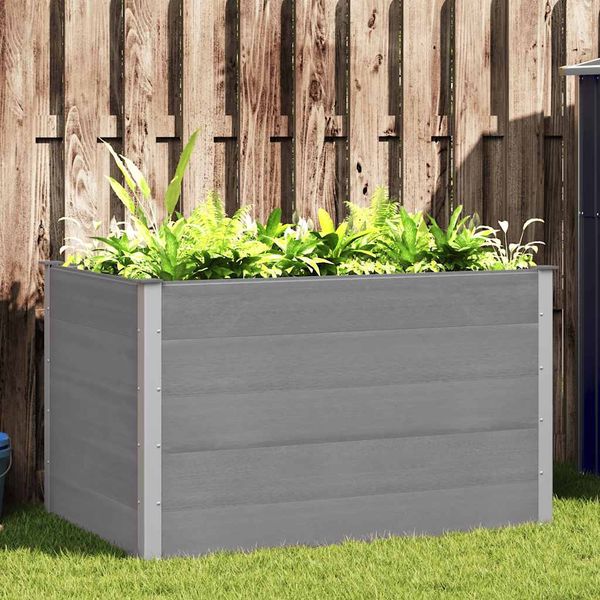 vidaXL Garten-Hochbeet WPC 150x100x91 cm Grau 43610