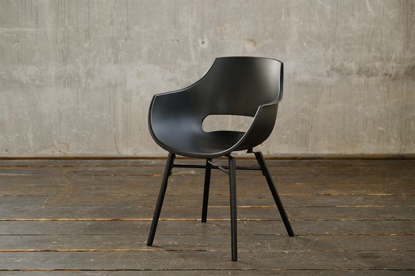 KAWOLA Stuhl ZAJA Esszimmerstuhl Kunststoff schwarz 82 x 59 x 57 cm