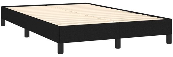 vidaXL Boxspringbett mit Matratze Schwarz 120x190 cm Stoff 3269746 Bild 4