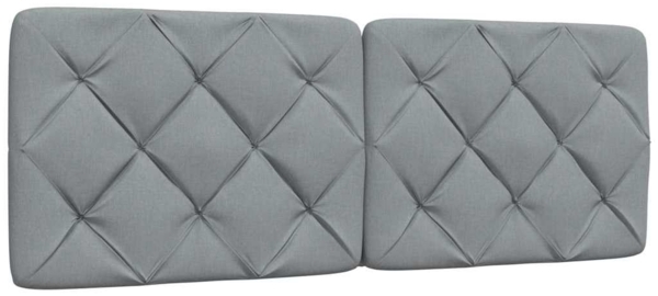 vidaXL Bettgestell mit LED ohne Matratze Hellgrau 120x200 cm Stoff 3310657 Bild 6