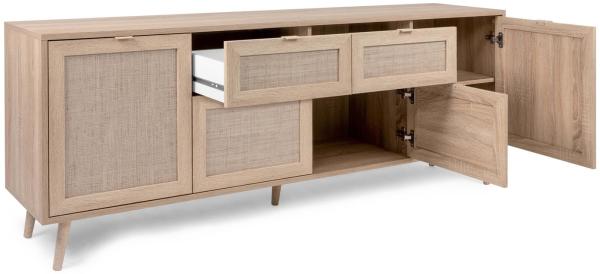 Sideboard >Kuta< in Braun - 180x71x40cm (BxHxT) Bild 5