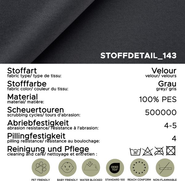 Schlafsofa mit Bettkasten (B/H/T: 210x103x90 cm) in Grau-Beige Bild 9